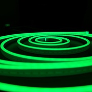Світлодіодний неон 12V 6мм  GREEN IP68 (крок порізки 10мм)
