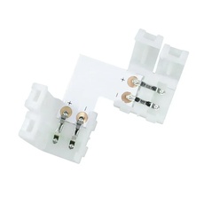 Коннектор Led-One для ленты 12V  2зажима+плата угол