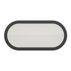 Світильник світлодіодний накладний Electrum Oval-12 12W 6500K IP54 чорний