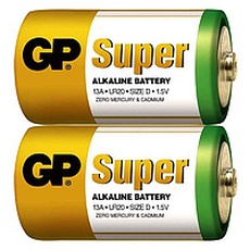 Батарейка GP Super Alkaline, D LR20, 1.5V