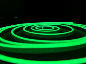 Світлодіодний неон 12V 6мм  GREEN IP68 (крок порізки 10мм)