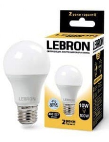 LED лампа Lebron A60 10W 4100K