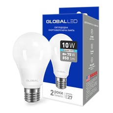 Світлодіодна Лампа GLOBAL A60 10W E27 4100K