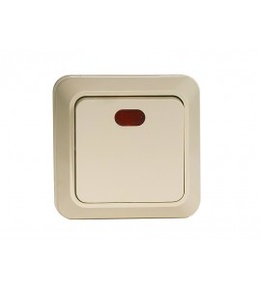 Вимикач З Підсвічуванням Luxel OPERA Крем