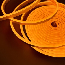 
                        Светодиодный неон 12V 6х12мм Amber (оранжево-желтый)  IP68